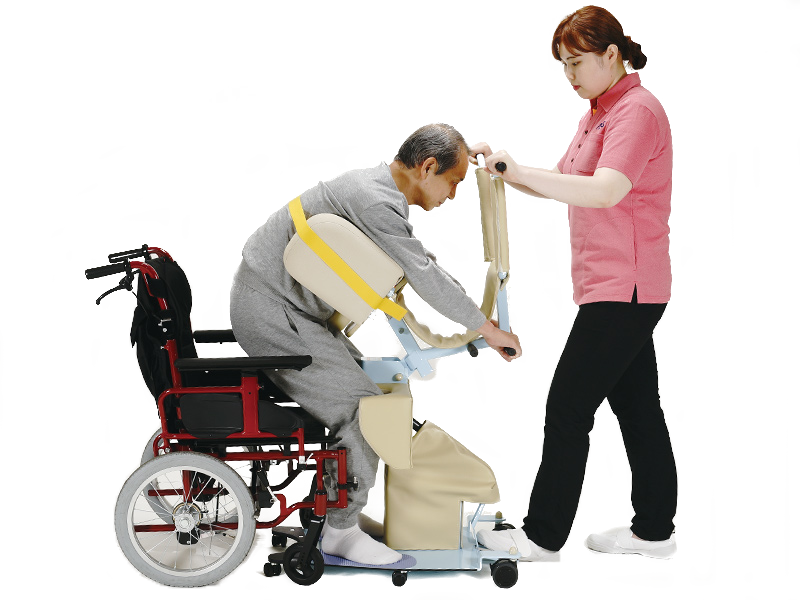 ささえ手　～手動で使える、スリング不要の簡易型移乗リフト ～